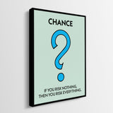 Risk Everything canvas wall art