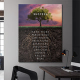 Roots of Success canvas wall art