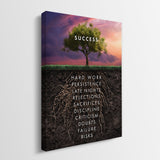Roots of Success canvas wall art