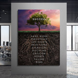 Roots of Success canvas wall art
