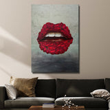 Rose Lips canvas wall art