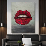 Rose Lips canvas wall art