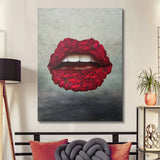 Rose Lips canvas wall art
