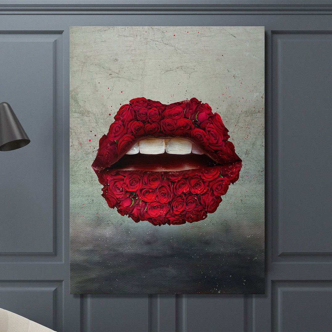 Rose Lips canvas art