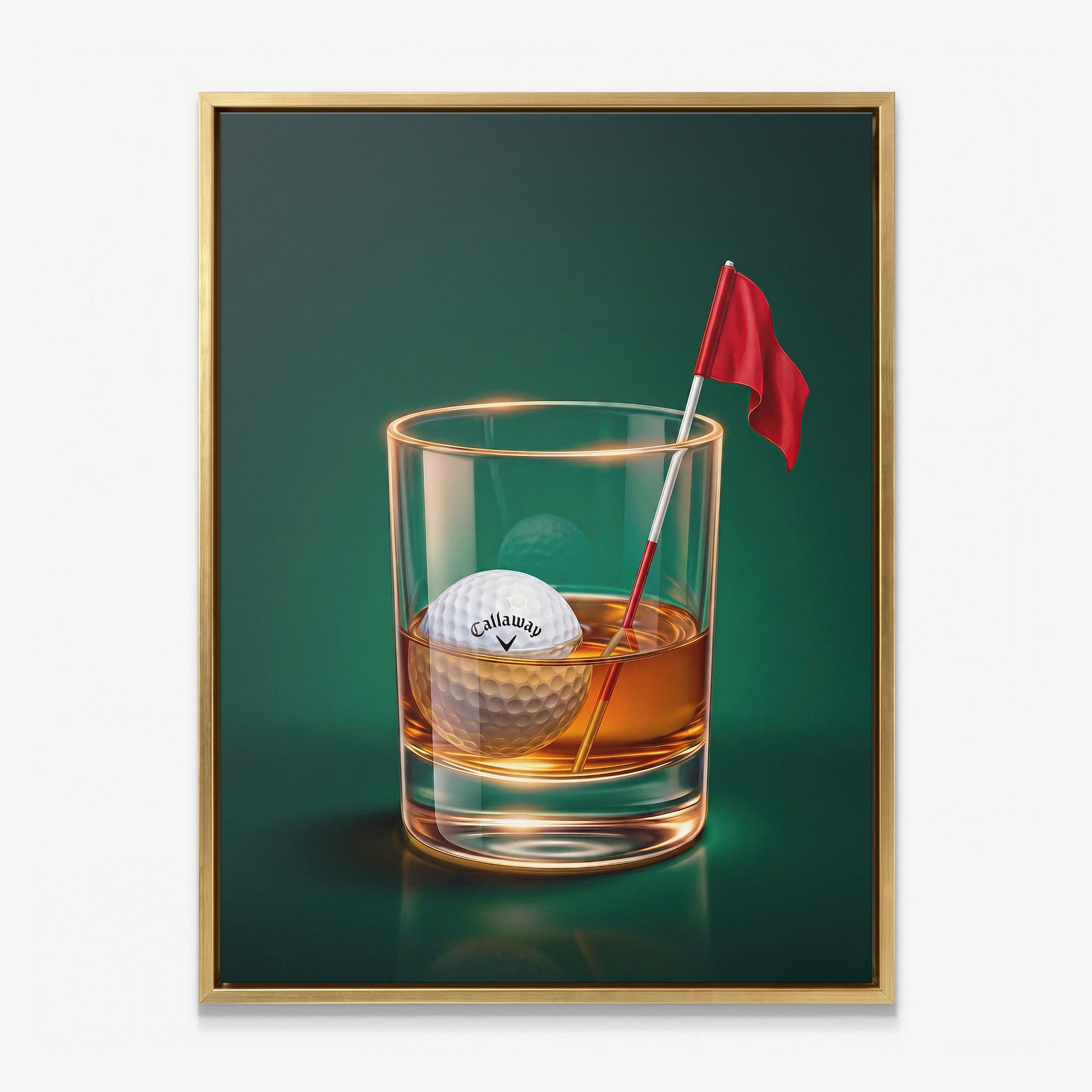 Scotch Golf canvas gold frame