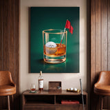 Scotch Golf wall art canvas in a modern room