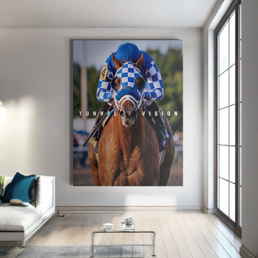Secretariat Tunnel Vision canvas wall art
