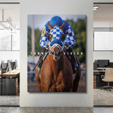 Secretariat Tunnel Vision canvas wall art