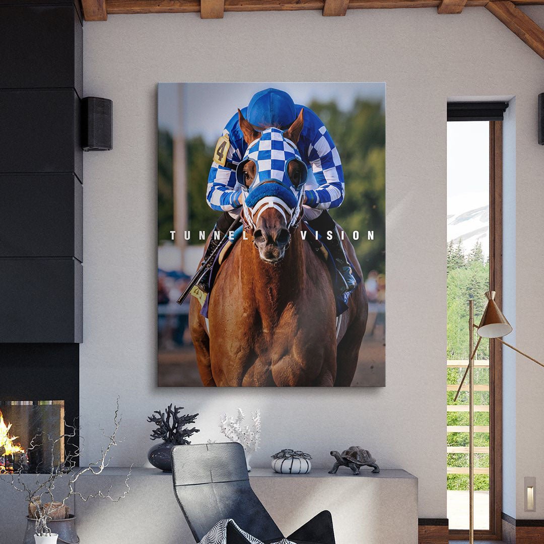 Secretariat Tunnel Vision canvas wall art