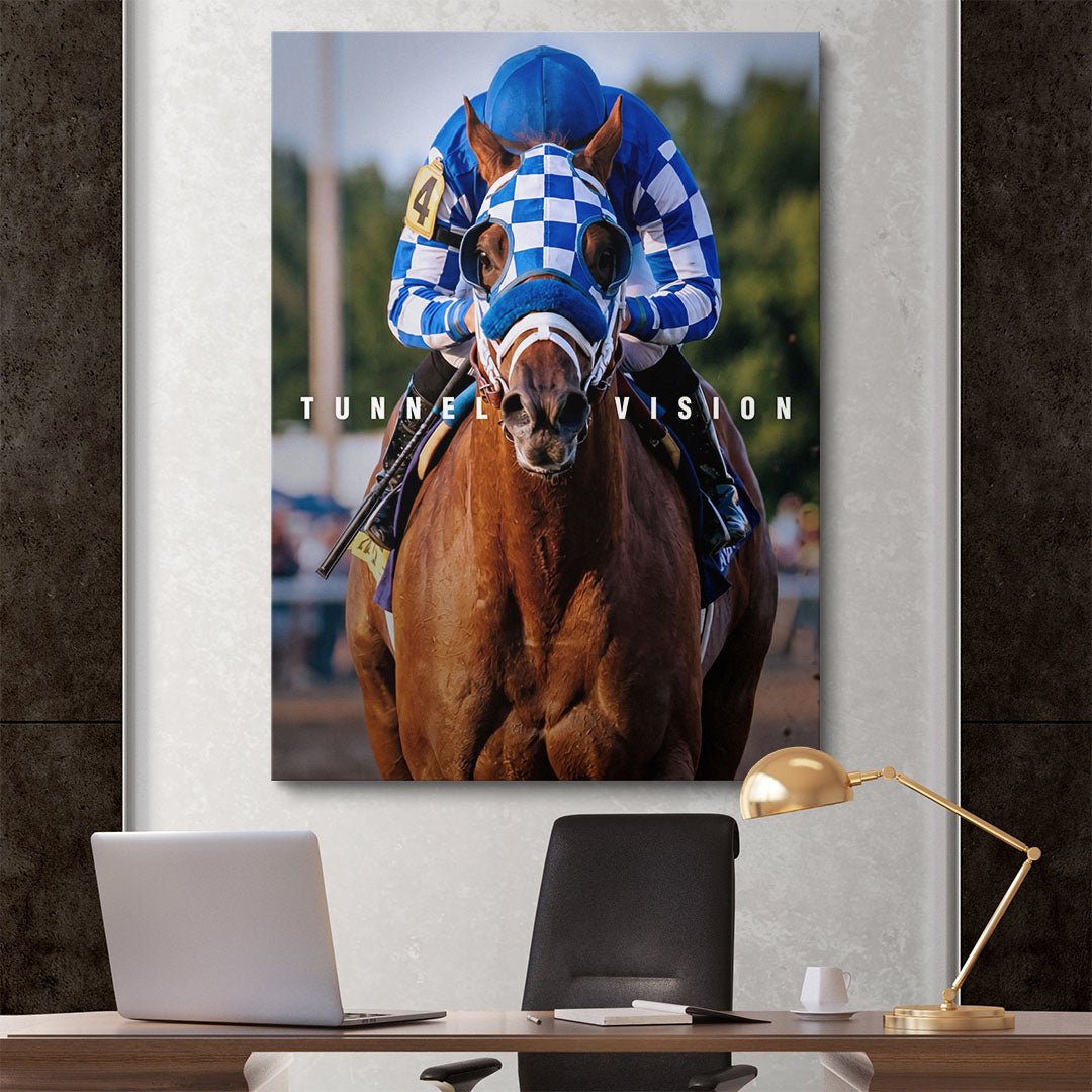 Secretariat Tunnel Vision canvas wall art