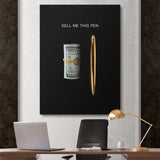 Sell Me This Pen canvas wall art
