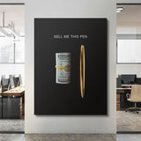 Sell Me This Pen canvas wall art