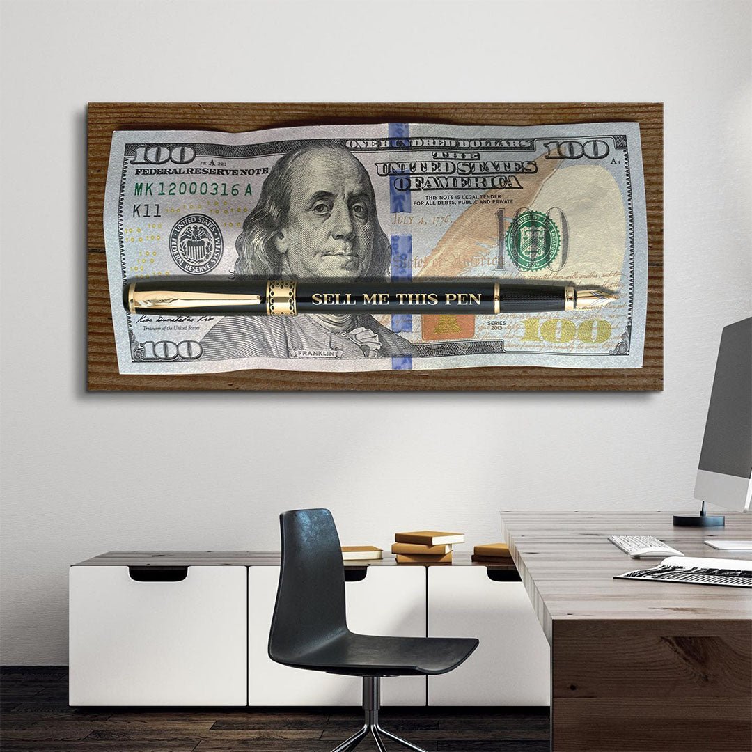 Sell Me This Pen (The Hundred) canvas wall art