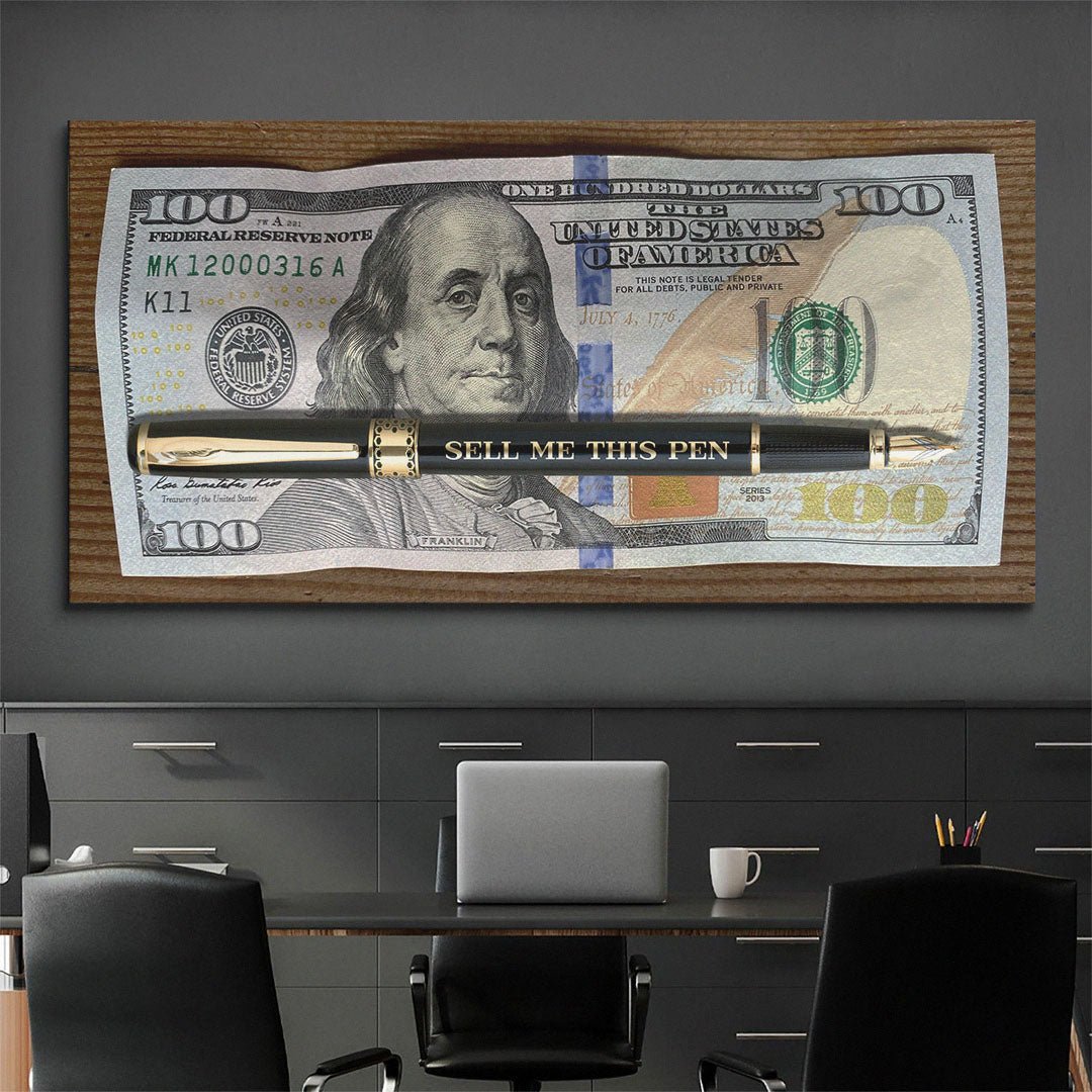Sell Me This Pen (The Hundred) canvas wall art