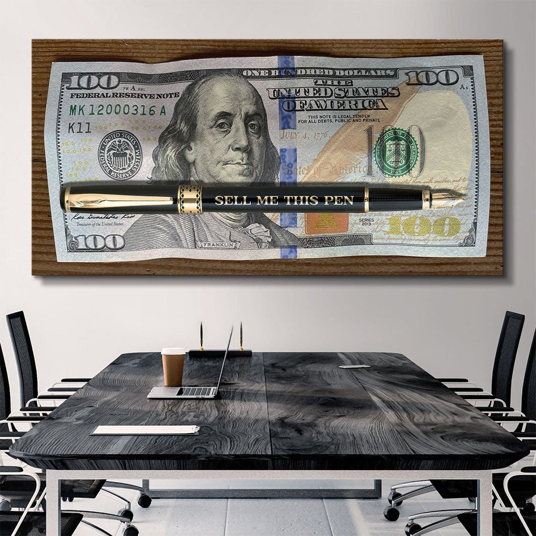 Sell Me This Pen (The Hundred) canvas wall art