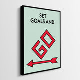 Set Goals And Go canvas wall art
