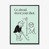 Shoot Your Shot canvas wall art