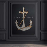 Sink Or Swim canvas wall art