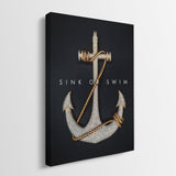 Sink Or Swim canvas wall art