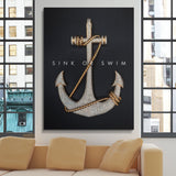 Sink Or Swim canvas wall art