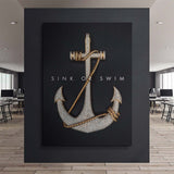 Sink Or Swim canvas wall art