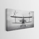 Sky Match tennis canvas gallery-wrapped side edge
