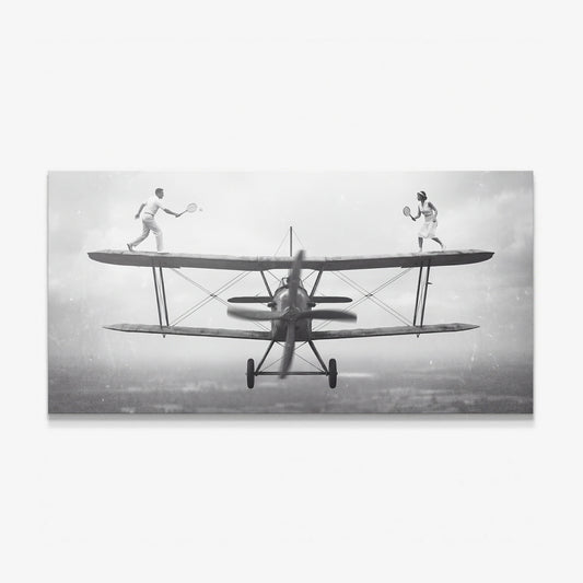 Sky Match tennis wall art canvas print