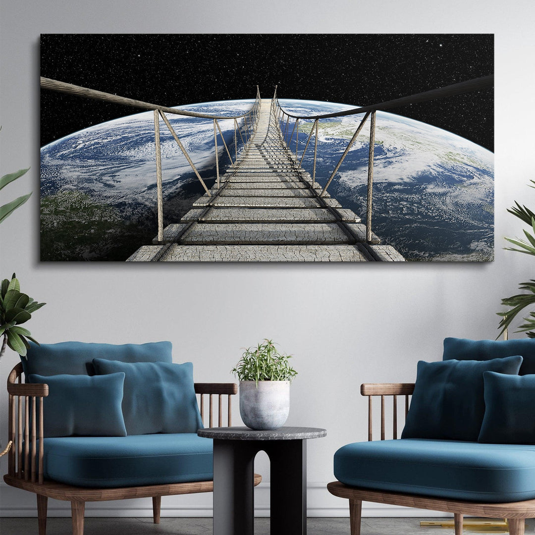 Space Walk canvas art