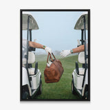 Sport of the Deal golf canvas black frame
