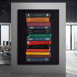 Stacks To Success canvas wall art