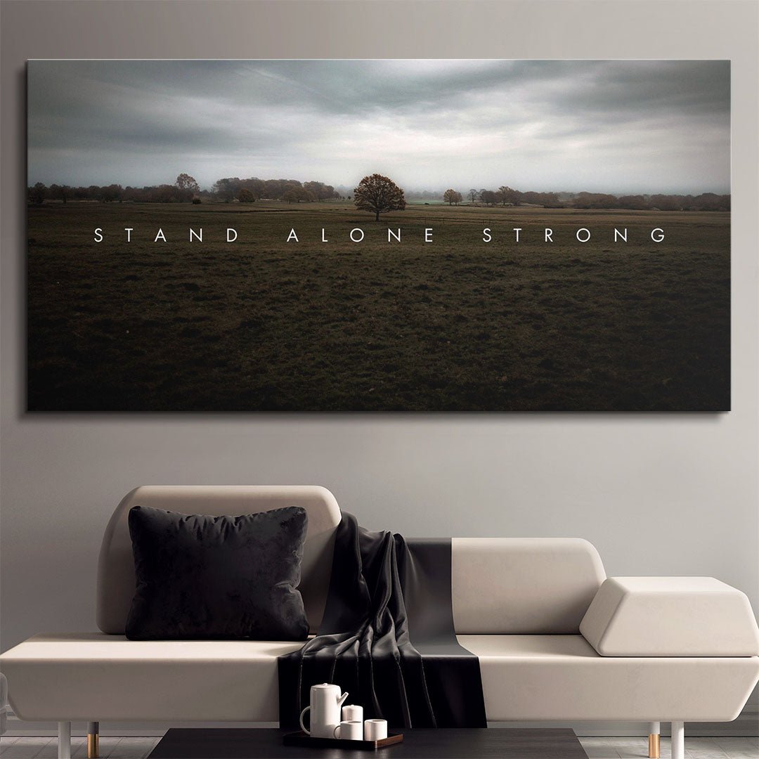 Stand Alone Strong canvas art