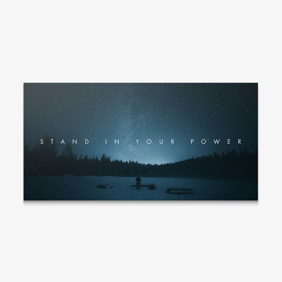 Stand in Your Power motivational canvas wall art