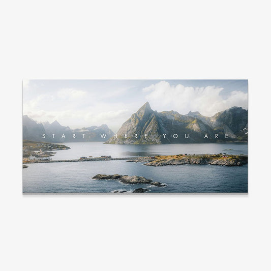 Start Where You Are canvas art