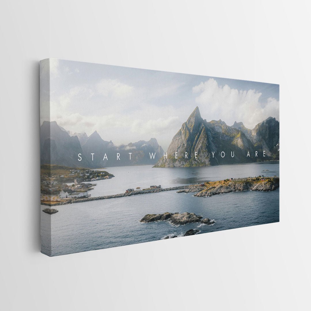 Start Where You Are canvas art