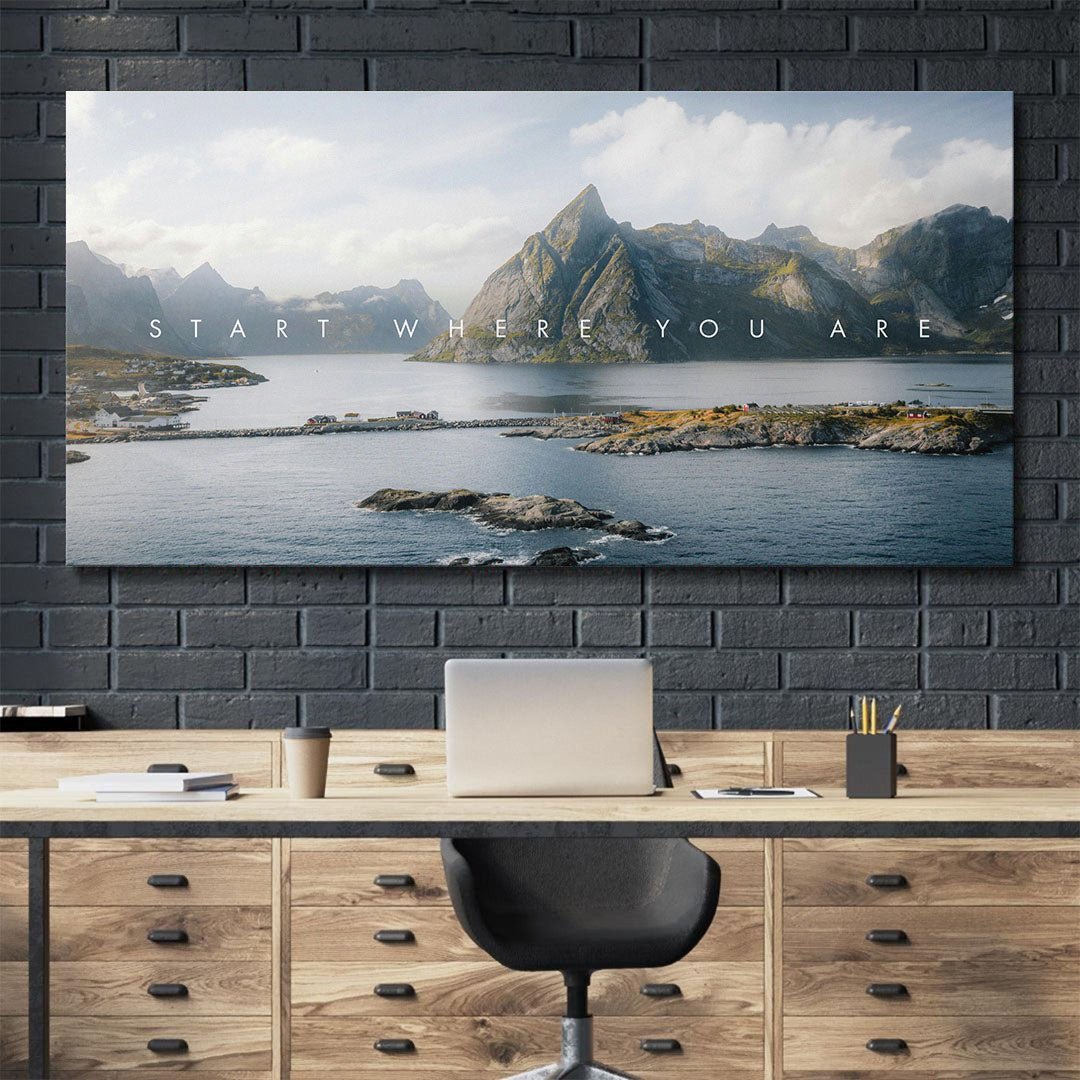 Start Where You Are canvas art