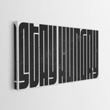 Stay Hungry (Black Maze) canvas wall art