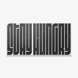 Stay Hungry (Black Maze) canvas wall art