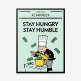 Stay Hungry Stay Humble canvas wall art