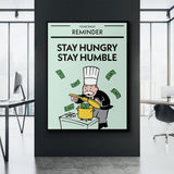 Stay Hungry Stay Humble canvas wall art