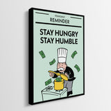 Stay Hungry Stay Humble canvas wall art