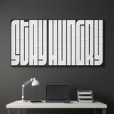 Stay Hungry (White Maze) canvas wall art