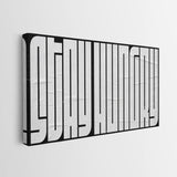 Stay Hungry (White Maze) canvas wall art