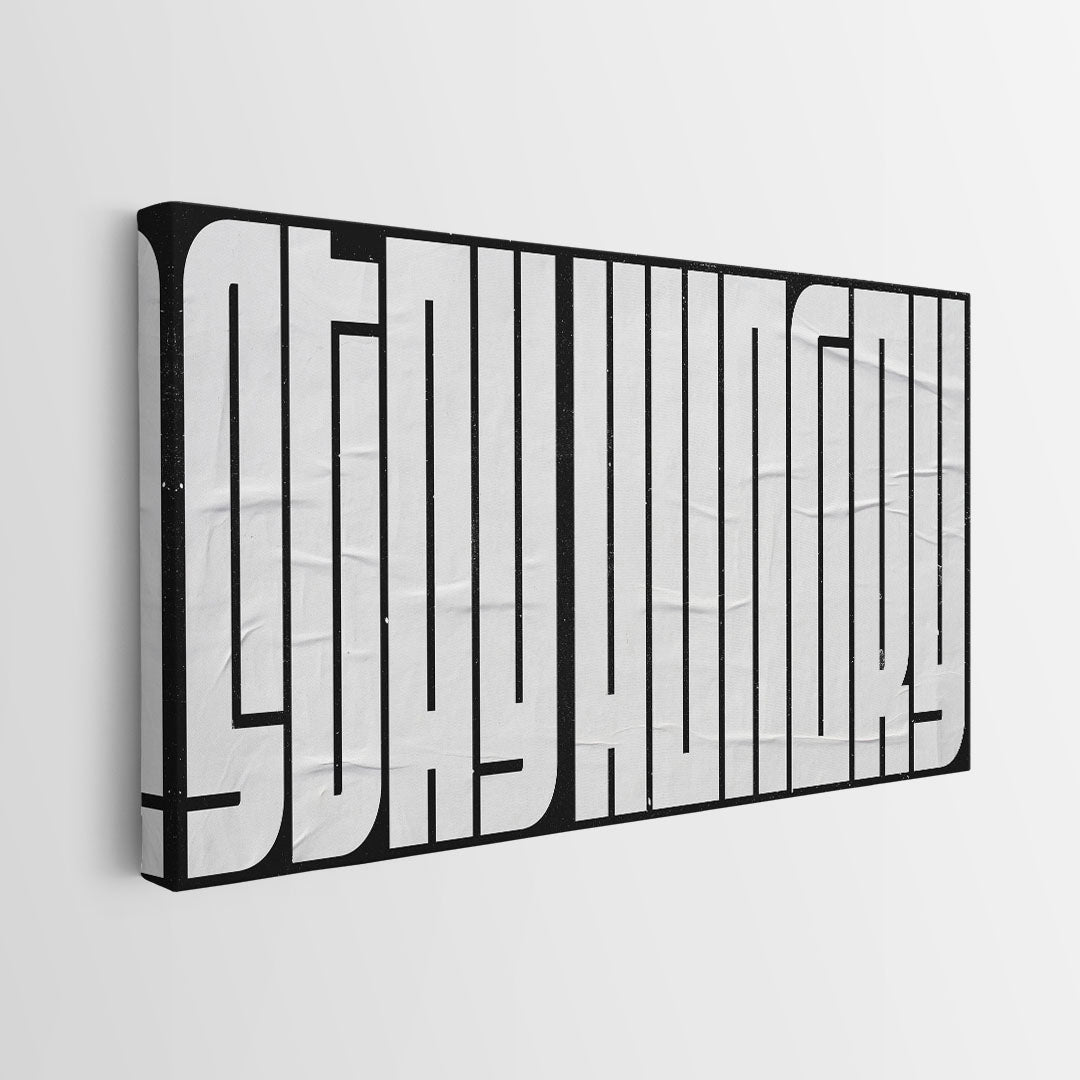 Stay Hungry (White Maze) canvas art