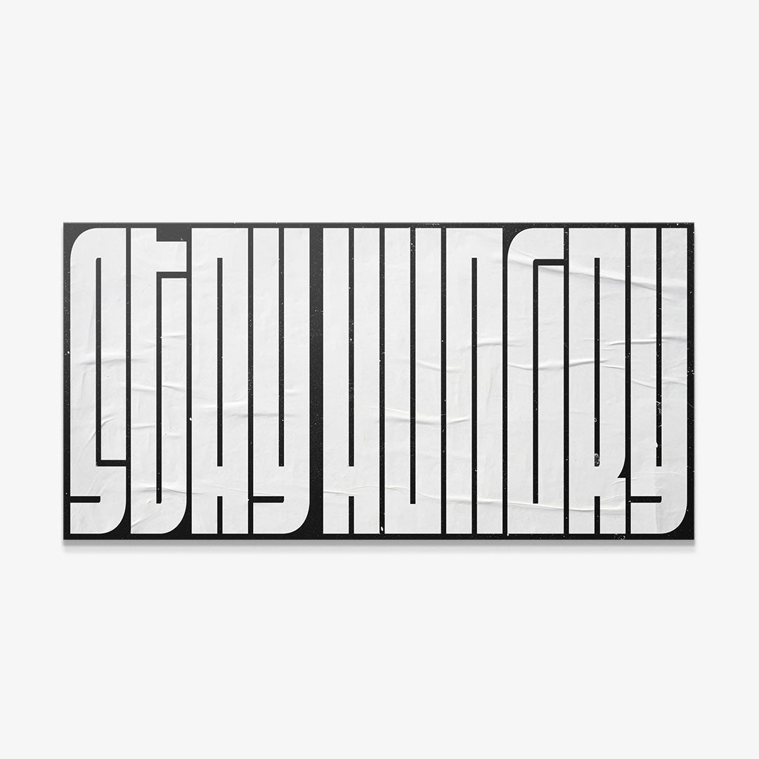 Stay Hungry (White Maze) canvas art