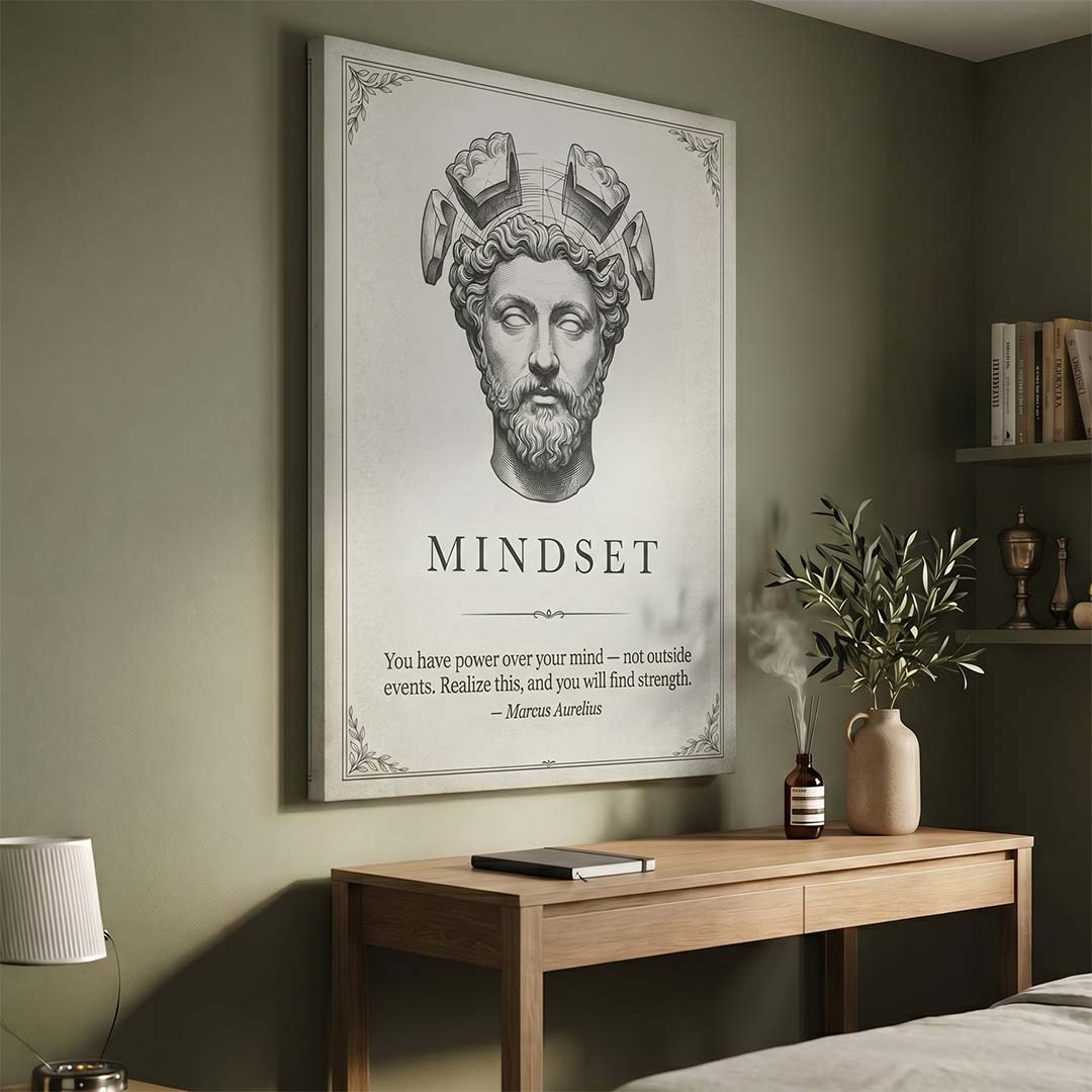 Stoic Mindset canvas wall art