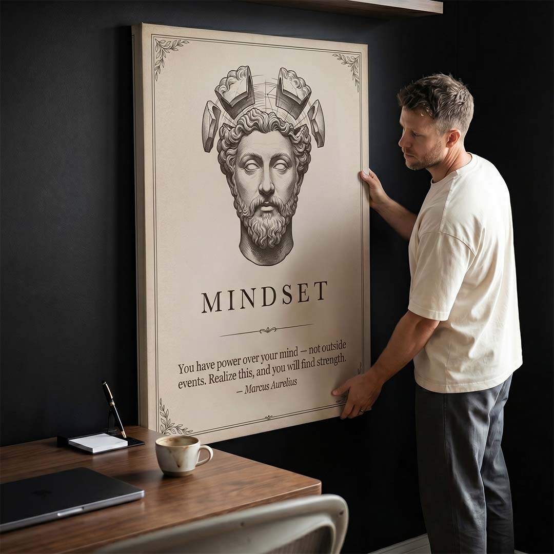 Stoic Mindset canvas wall art