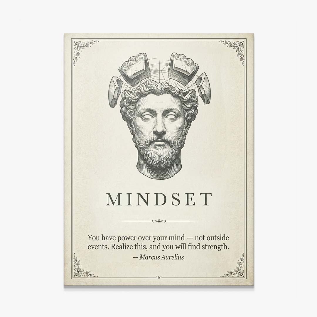 Stoic Mindset canvas wall art