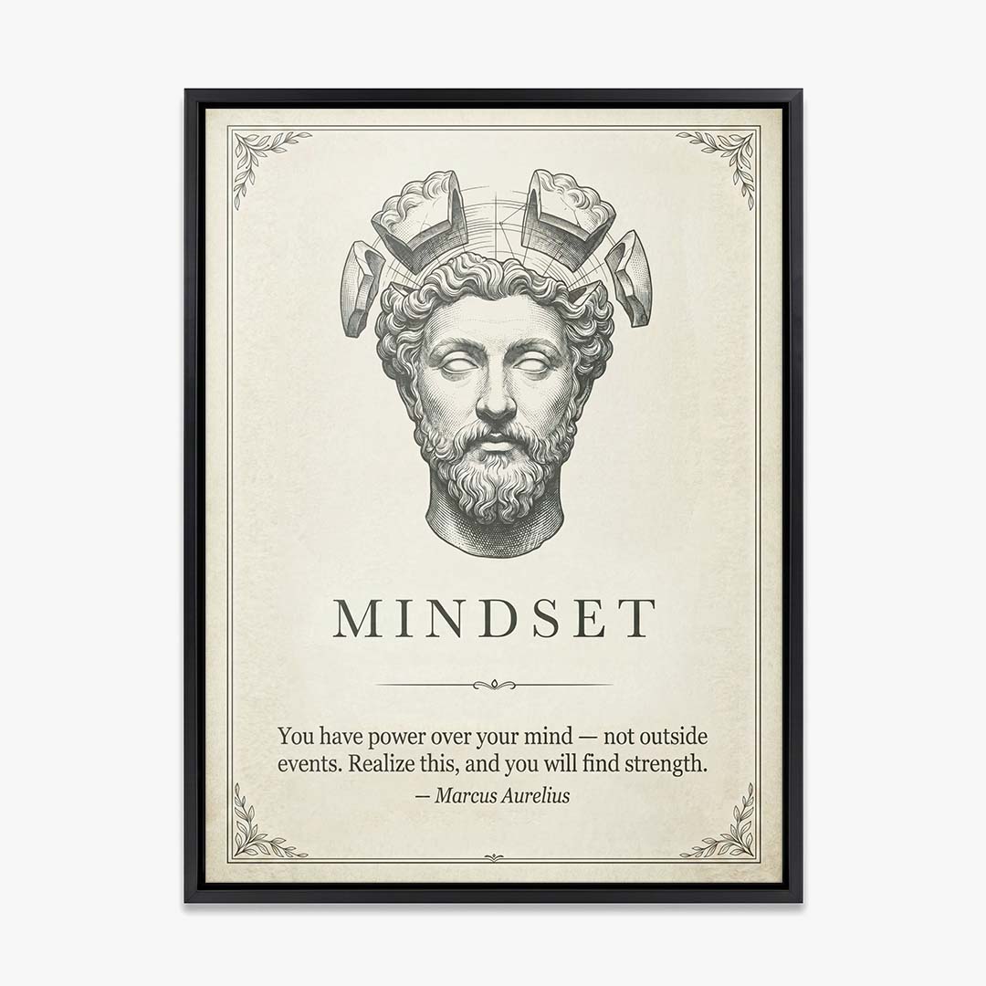 Stoic Mindset canvas wall art