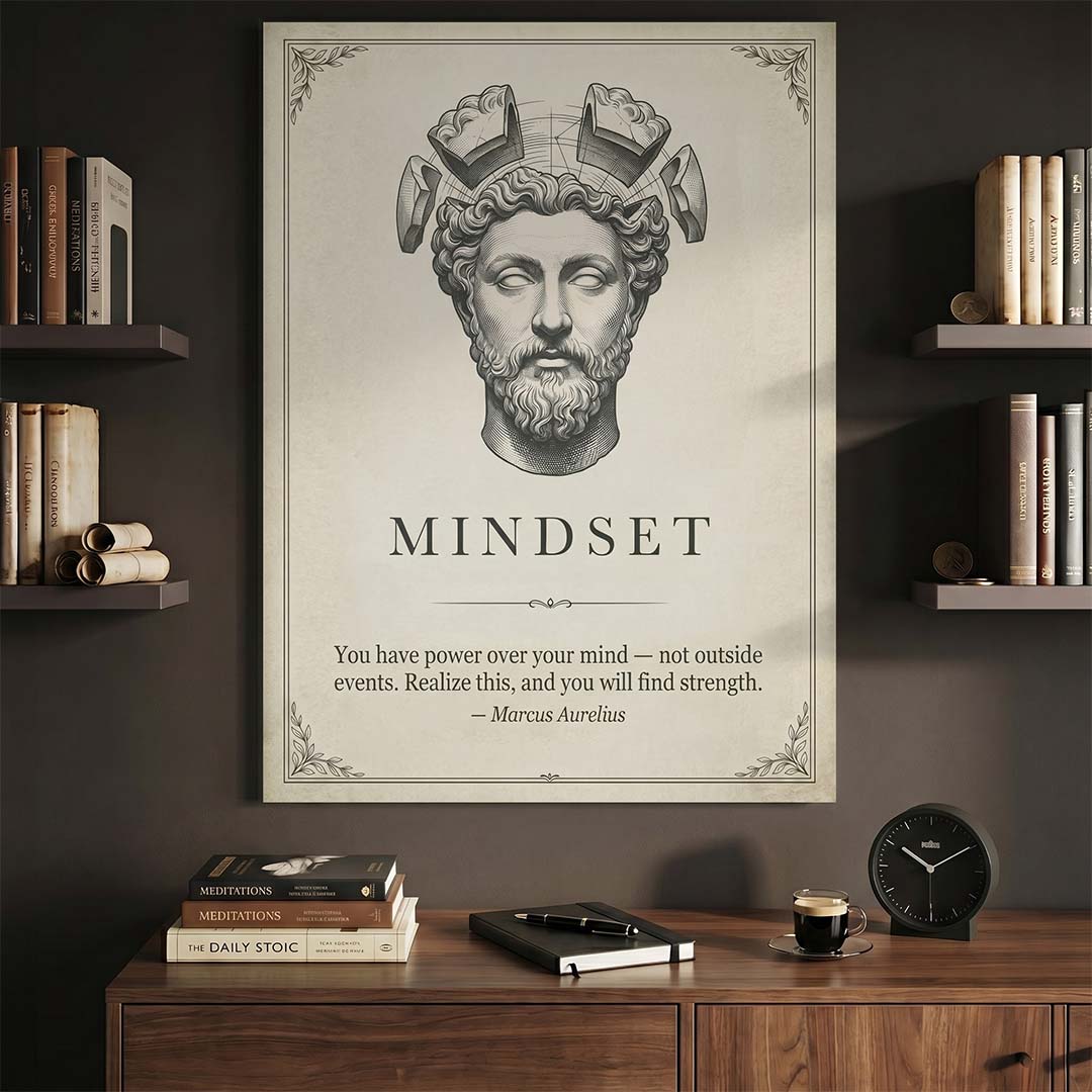 Stoic Mindset canvas wall art