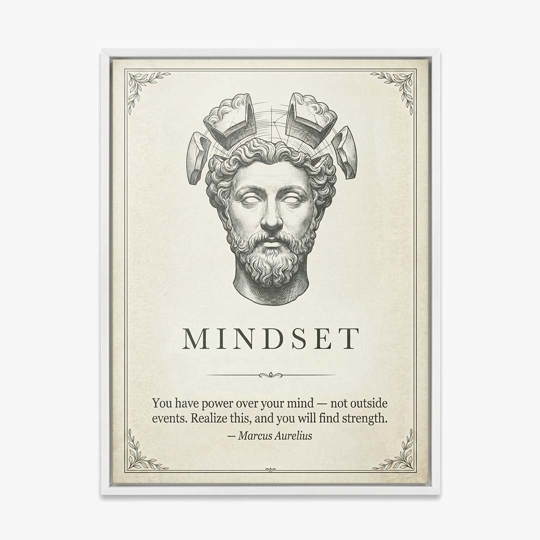 Stoic Mindset canvas wall art